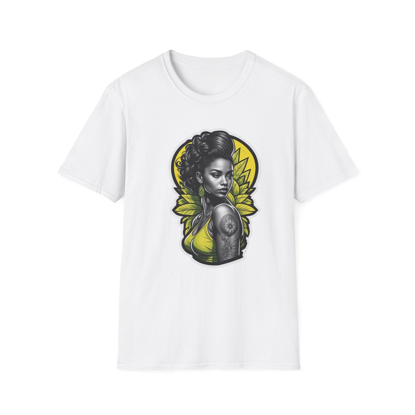 Unisex Softstyle T-paita, rebel queenie
