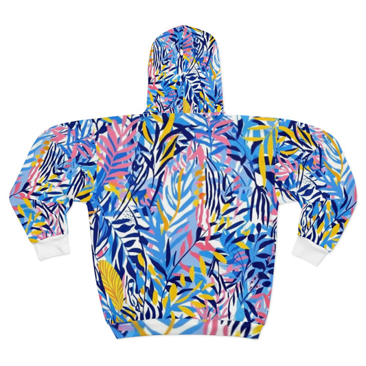 Naisten vetoketjullinen fleece- huppari, My jungle
