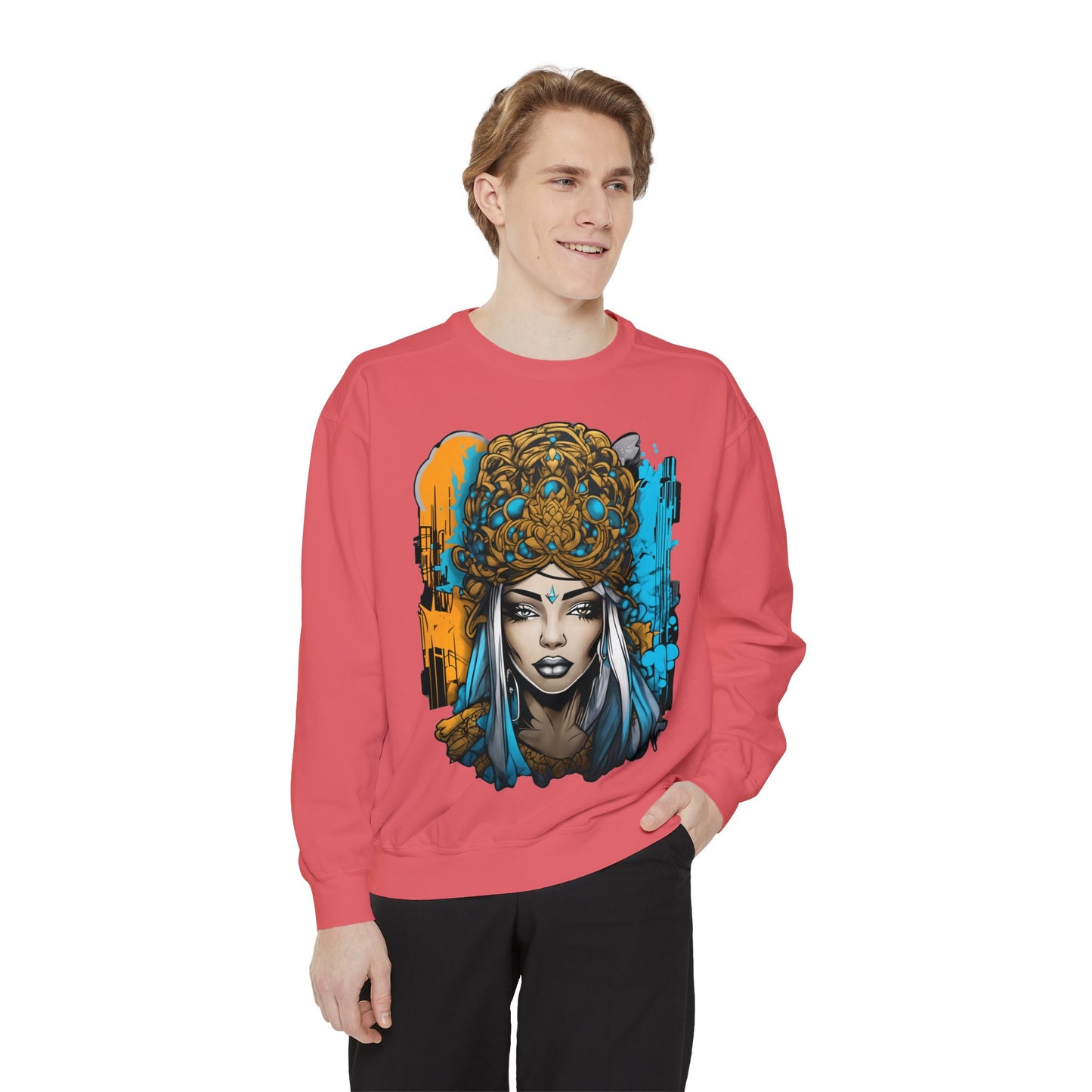 Unisex collegepaita, urban queen