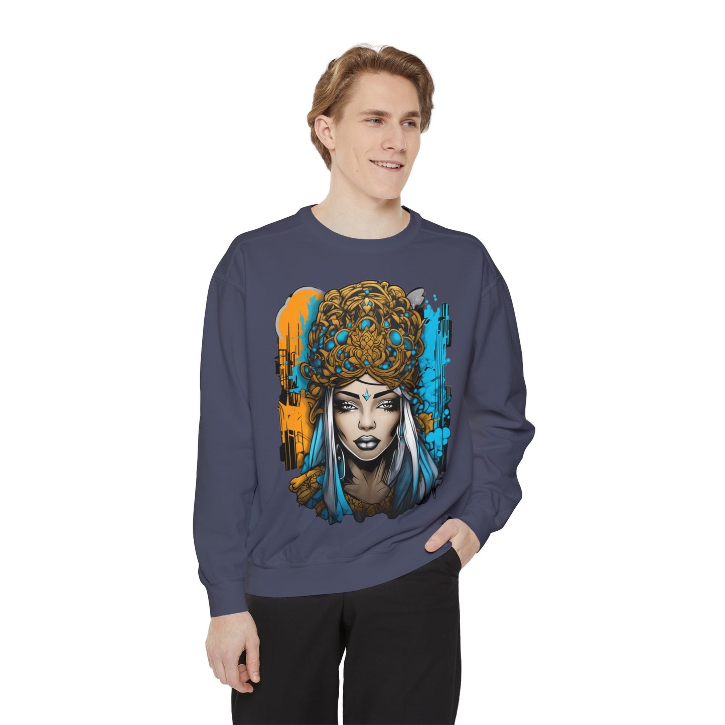 Unisex collegepaita, urban queen