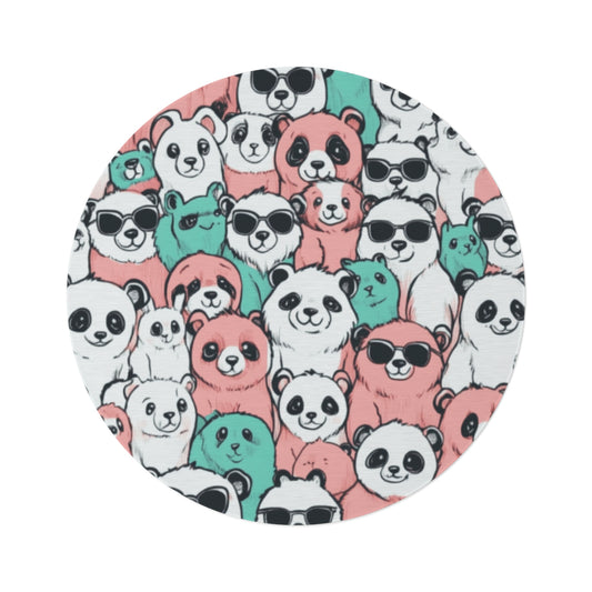 Pyöreä Cuteness overload- matto