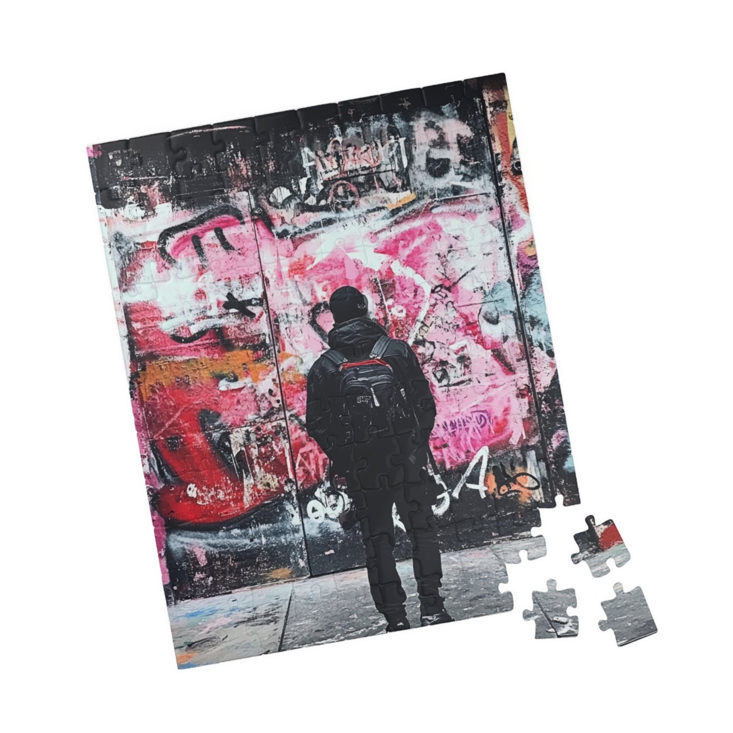 Poika ja graffiti palapeli (110, 252, 520, 1014-palaa)