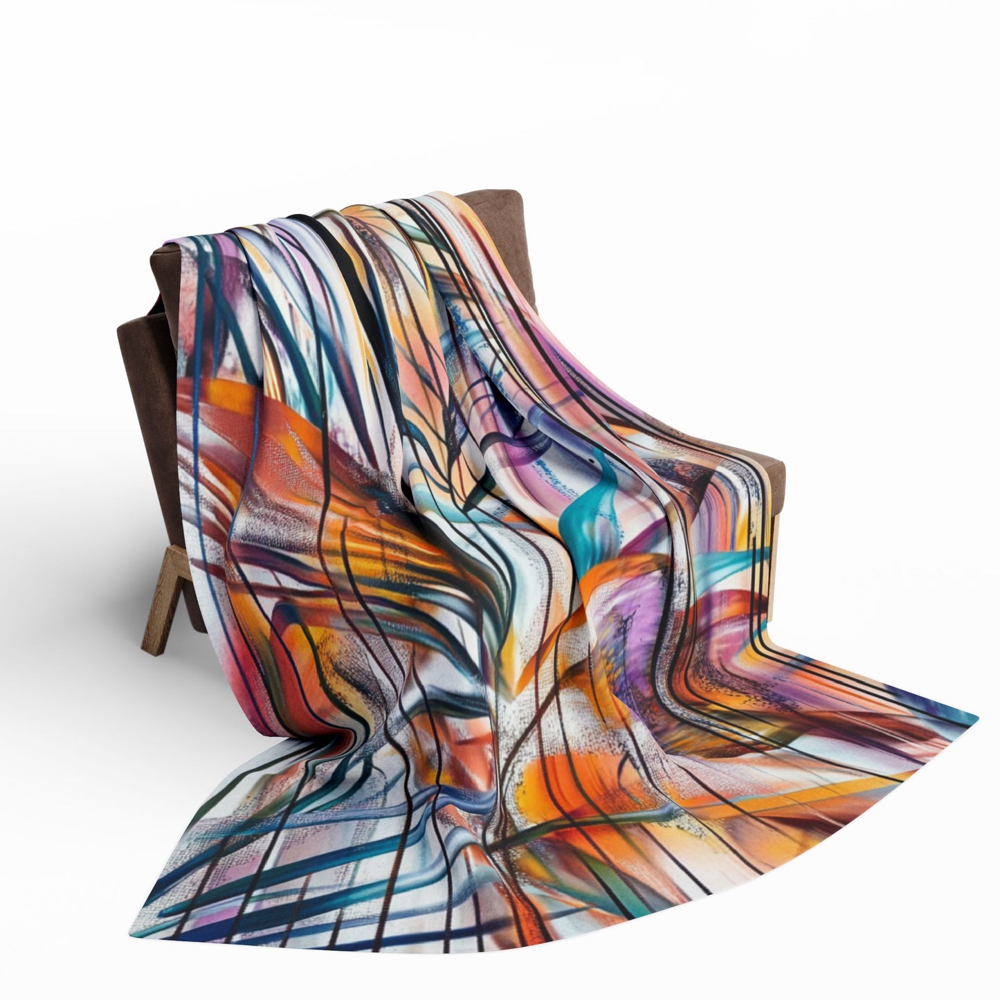 Arctic Fleece Blanket - Jungle Graffiti