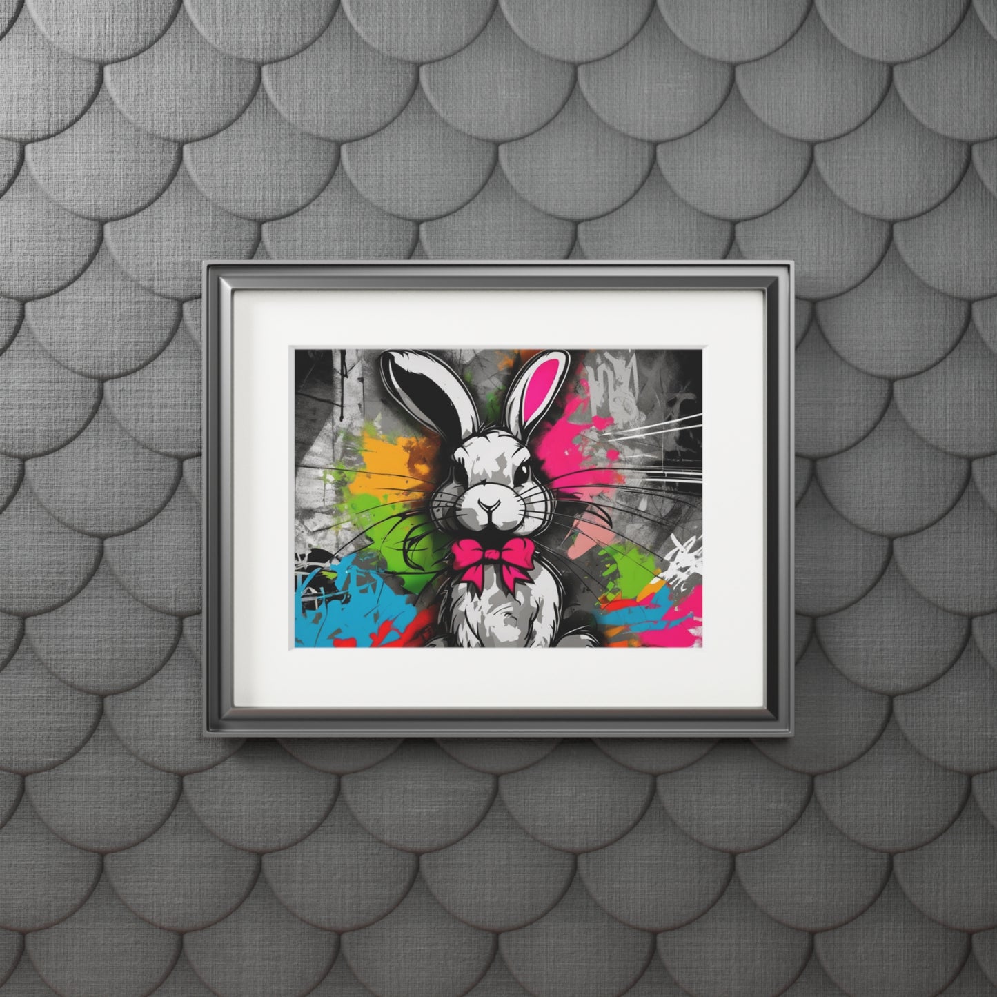 Naughty Rabbit2 art prints (passepartout paper frame)