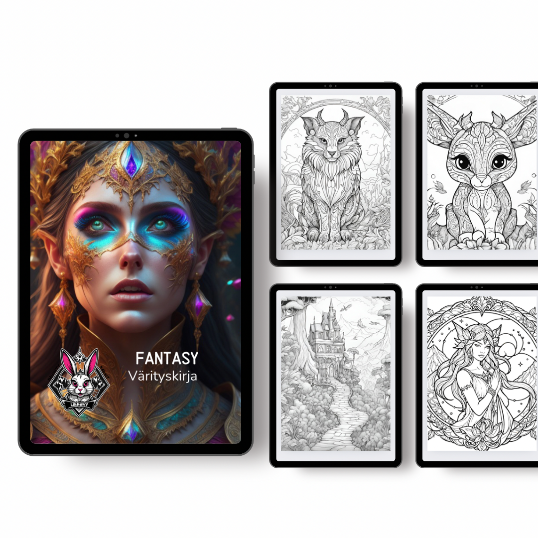 Fantasy coloring book